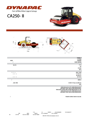 Walzenzüge Dynapac CA 250-II