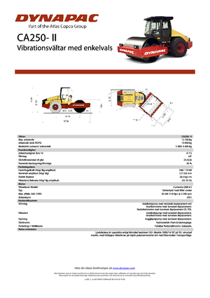 Walzenzüge Dynapac CA 250-II