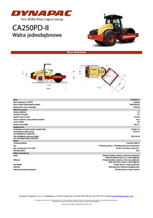 Walzenzüge Dynapac CA 250 PD-II