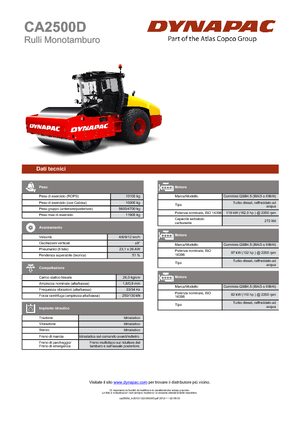 Walzenzüge Dynapac CA 2500 D