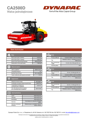 Walzenzüge Dynapac CA 2500 D