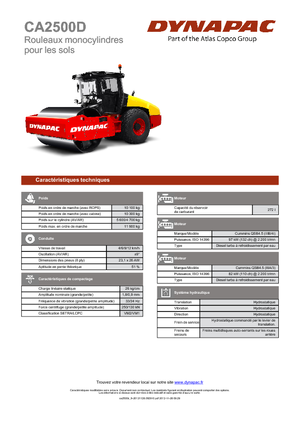 Walzenzüge Dynapac CA 2500 D