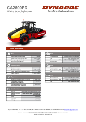 Walzenzüge Dynapac CA 2500 PD