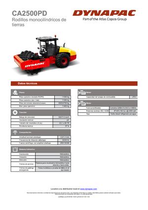 Walzenzüge Dynapac CA 2500 PD