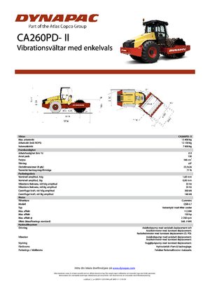 Walzenzüge Dynapac CA 260 PD-II