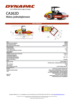 Walzenzüge Dynapac CA 262 D