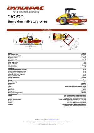 Walzenzüge Dynapac CA 262 D