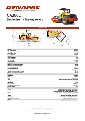 Walzenzüge Dynapac CA 280 D