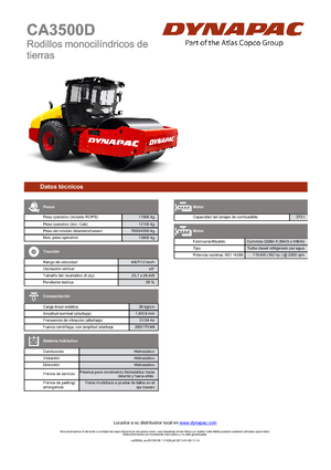 Walzenzüge Dynapac CA 3500 D