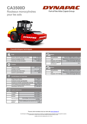 Walzenzüge Dynapac CA 3500 D