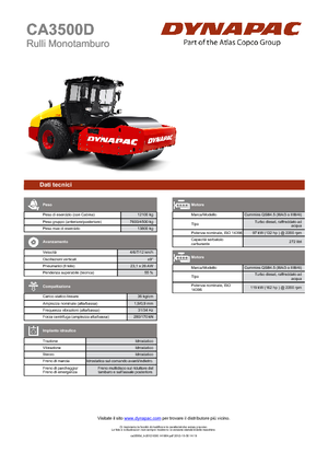 Walzenzüge Dynapac CA 3500 D