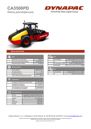 Walzenzüge Dynapac CA 3500 PD