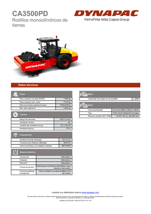 Walzenzüge Dynapac CA 3500 PD