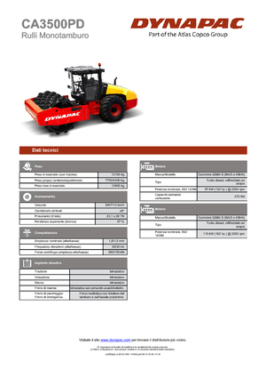 Walzenzüge Dynapac CA 3500 PD