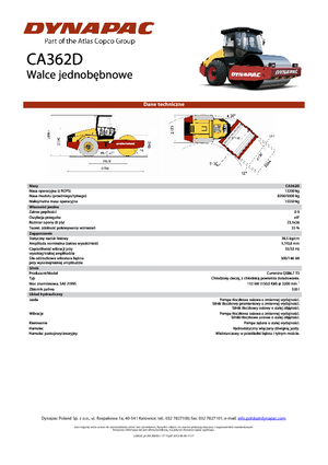 Walzenzüge Dynapac CA 362 D