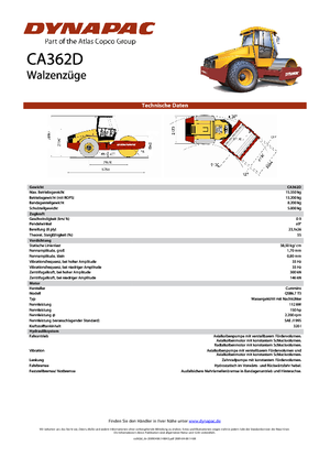 Walzenzüge Dynapac CA 362 D