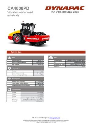 Walzenzüge Dynapac CA 4000 PD