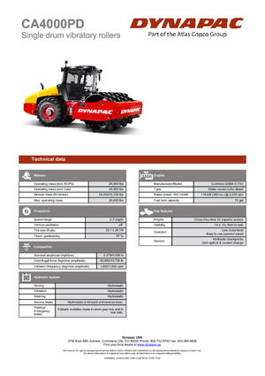 Walzenzüge Dynapac CA 4000 PD 
