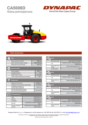 Walzenzüge Dynapac CA 5000 D