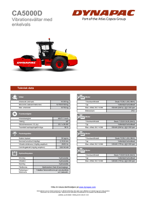 Walzenzüge Dynapac CA 5000 D
