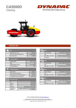 Walzenzüge Dynapac CA 5000 D