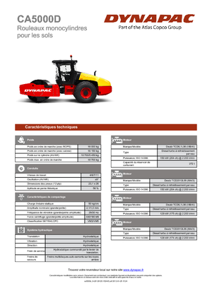 Walzenzüge Dynapac CA 5000 D
