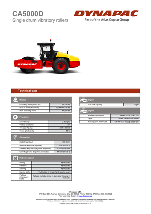 Walzenzüge Dynapac CA 5000 D