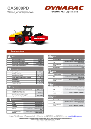 Walzenzüge Dynapac CA 5000 PD