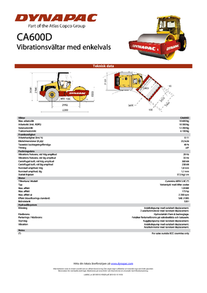 Walzenzüge Dynapac CA 600 D