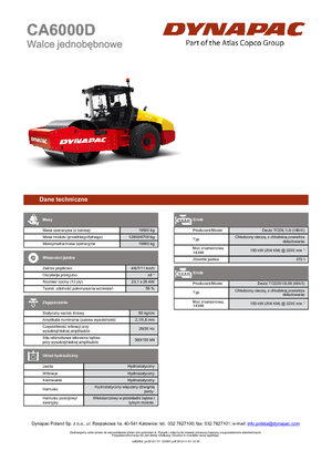 Walzenzüge Dynapac CA 6000 D