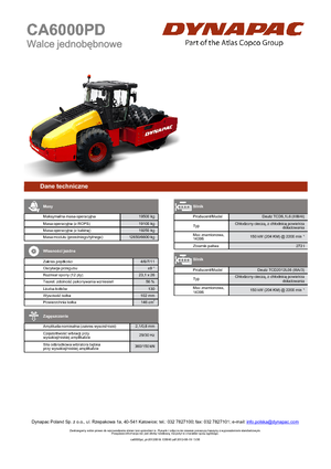 Walzenzüge Dynapac CA 6000 PD