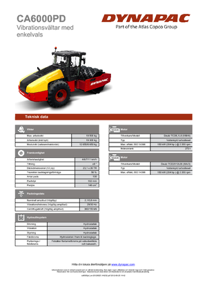 Walzenzüge Dynapac CA 6000 PD