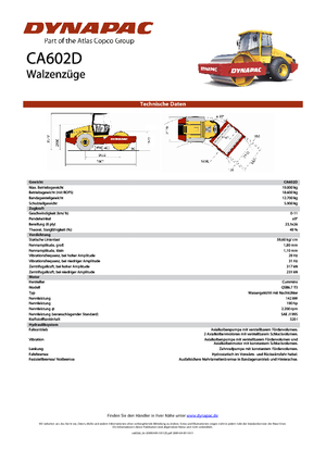 Walzenzüge Dynapac CA 602 D
