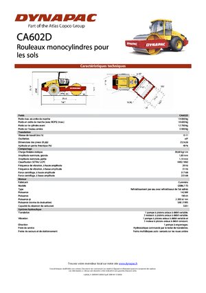 Walzenzüge Dynapac CA 602 D