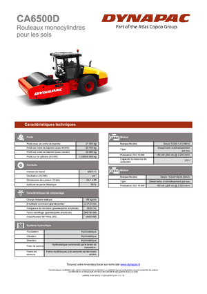 Walzenzüge Dynapac CA 6500 D