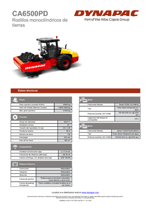 Walzenzüge Dynapac CA 6500 PD