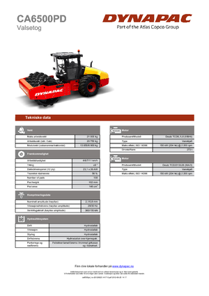 Walzenzüge Dynapac CA 6500 PD 