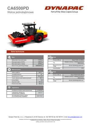 Walzenzüge Dynapac CA 6500 PD