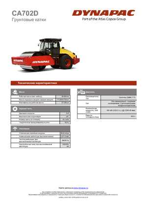 Walzenzüge Dynapac CA 702 D