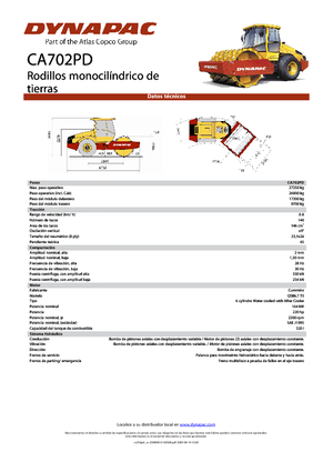 Walzenzüge Dynapac CA 702 PD
