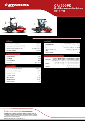 Walzenzüge Dynapac CA1300PD