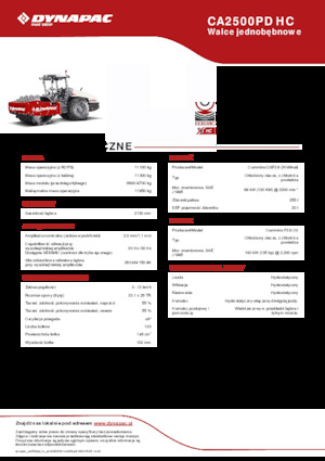 Walzenzüge Dynapac CA2500PD HC