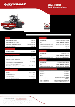 Walzenzüge Dynapac CA3500D