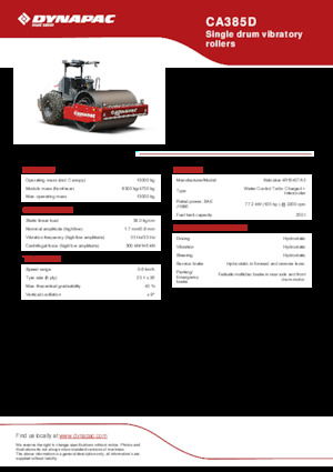 Walzenzüge Dynapac CA385D