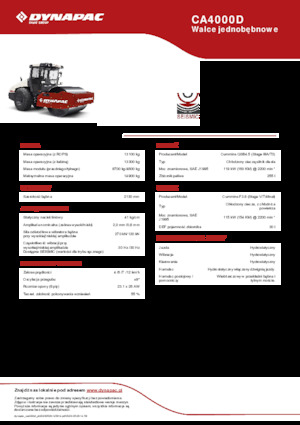 Walzenzüge Dynapac CA4000D