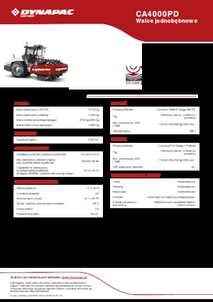 Walzenzüge Dynapac CA4000PD