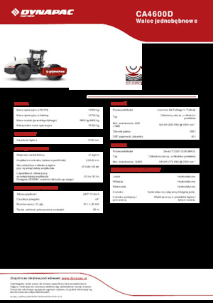 Walzenzüge Dynapac CA4600D