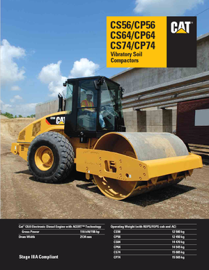 Walzenzüge Caterpillar CS64