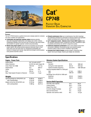 Walzenzüge Caterpillar CP74B