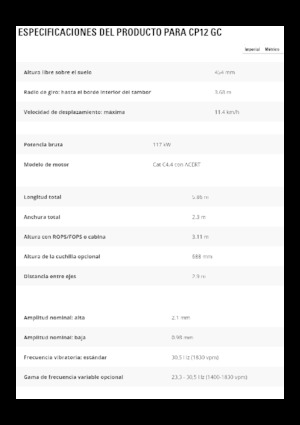 Walzenzüge Caterpillar CP12GC